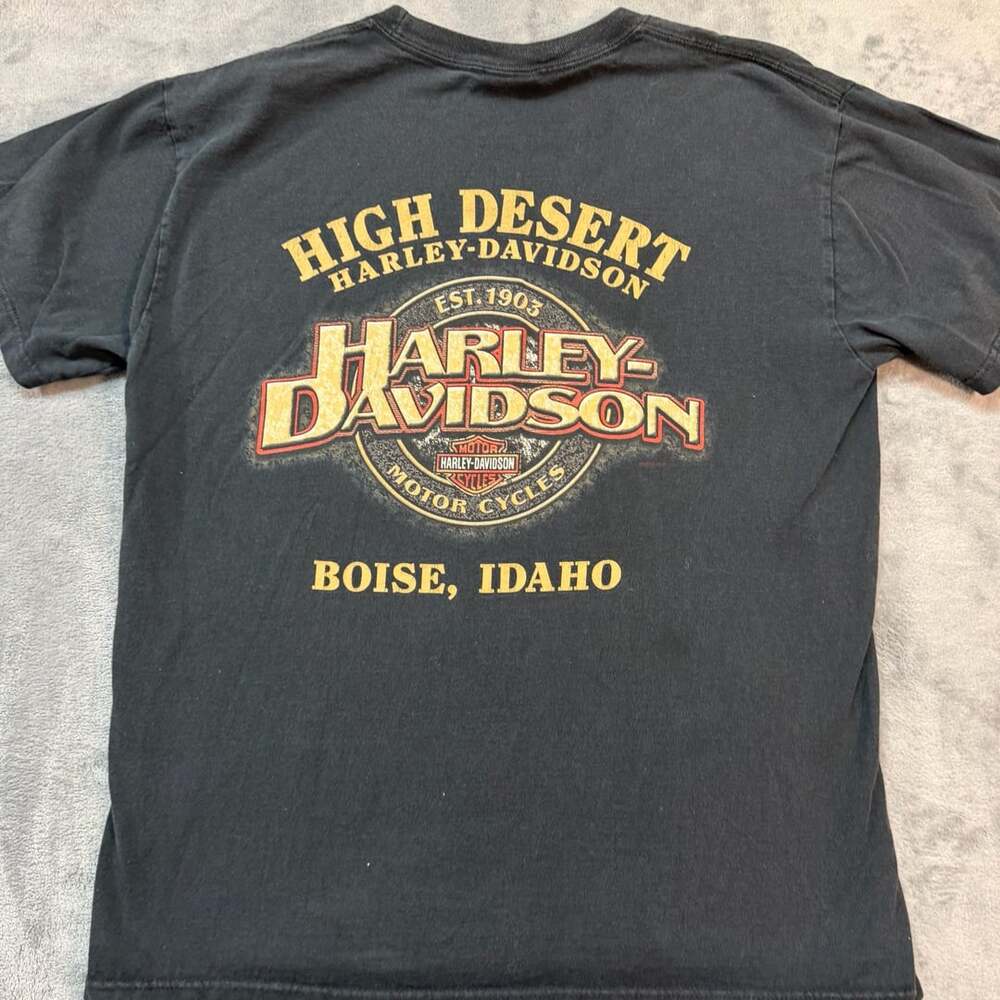 Harley Davidson High Desert Boise Idaho Graphic T-Shirt Black